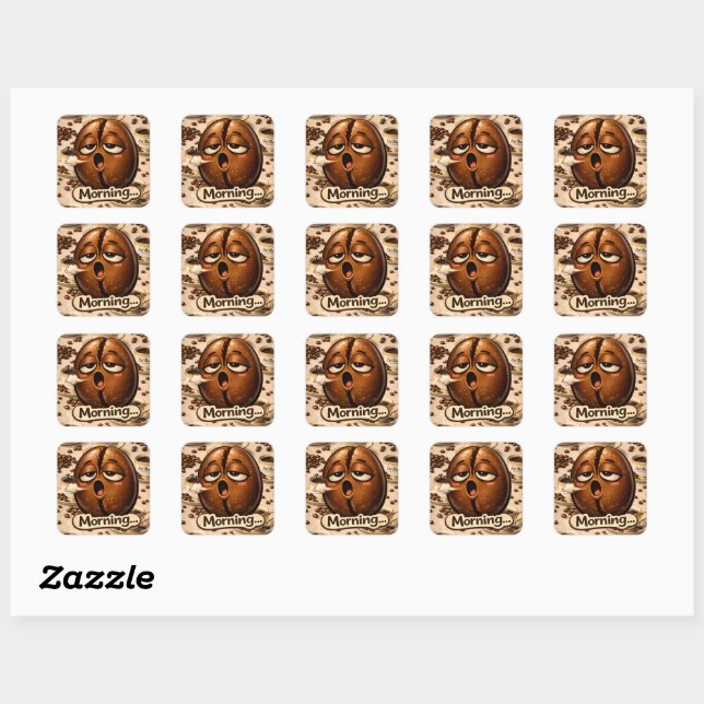 Sticker Carré Feuille d'autocollants relatables (Feuille)