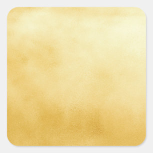 Sticker Carré Feuille d'Or Faux Or