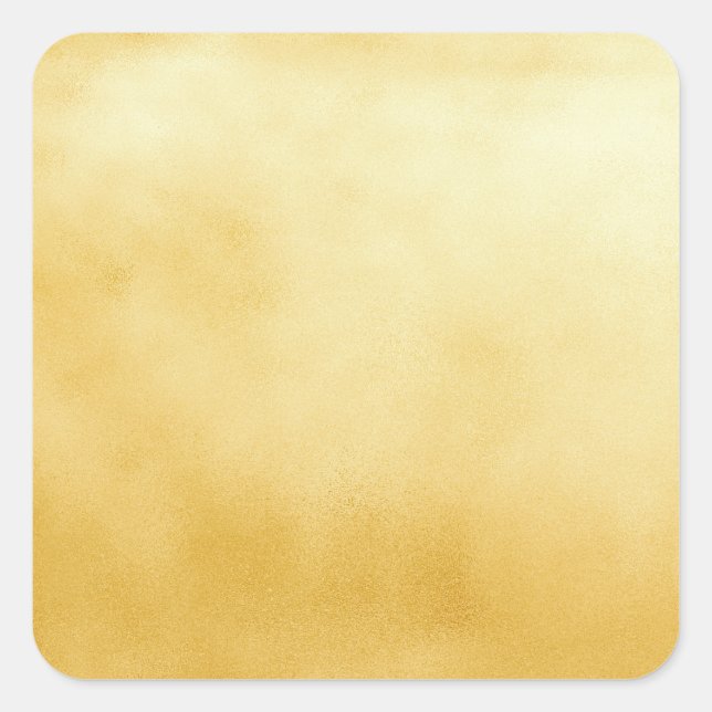 Sticker Carré Feuille d'Or Faux Or (Devant)