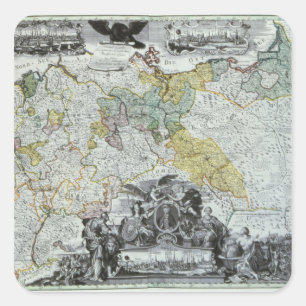 Sticker Carré Feuille principale du Sovereign prussien