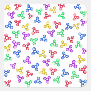 Sticker Carré Fidget Spinners