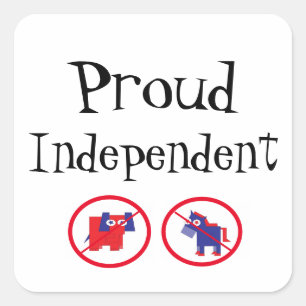 Sticker Carré Fière indépendante