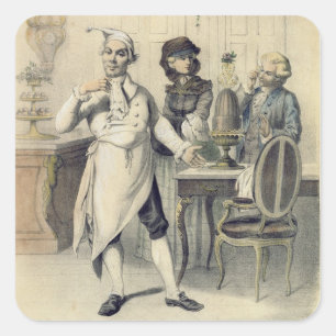 Sticker Carré Fierté dans la cuisine, d'une série de depi