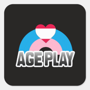 Sticker Carré Fierté de jeu d'âge