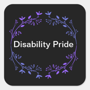 Sticker Carré Fierté d'invalidité