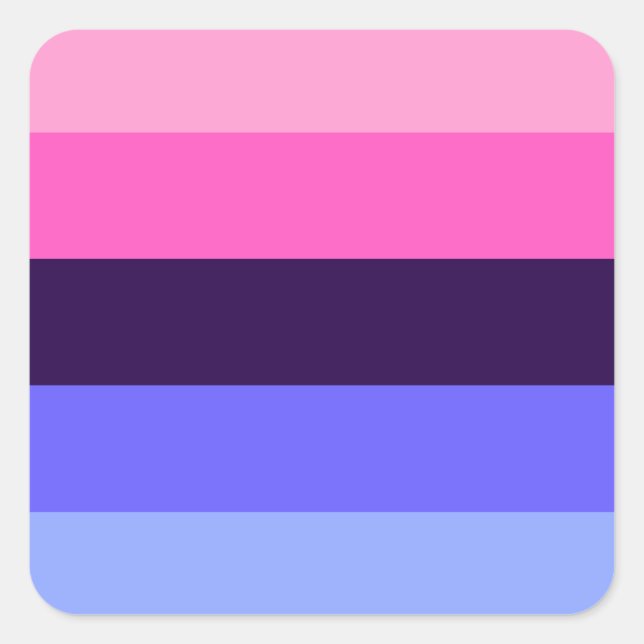 Sticker Carré Fierté omniprésente LGBTQ (Devant)