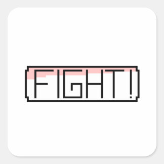 Sticker Carré "Fight" Gamers Nostalgia