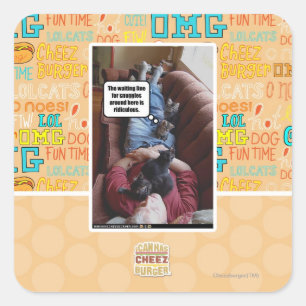 Sticker Carré File d'attente pour les lunettes