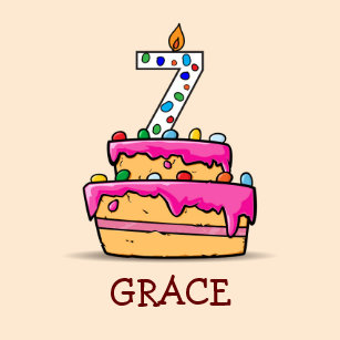 Autocollants Stickers Anniversaire 7 Ans Zazzle Fr