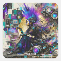Fille Cyber Punk Mignonne Fantastique