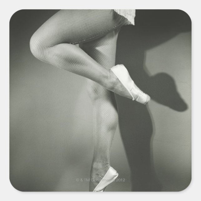 Sticker Carré Fille dansante (Devant)