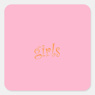Sticker Carré filles