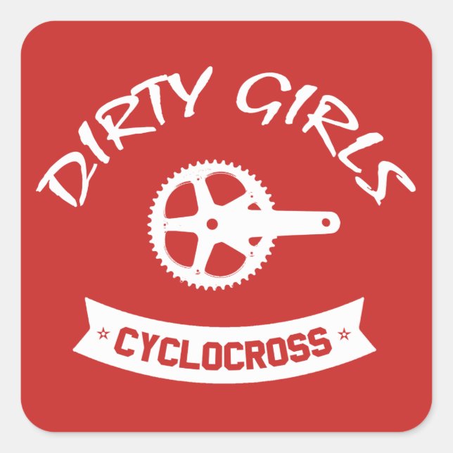 Sticker Carré Filles sales Cyclocross (Devant)
