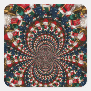 Sticker Carré Fils de vacances : Ensemble de papeterie d'art de 