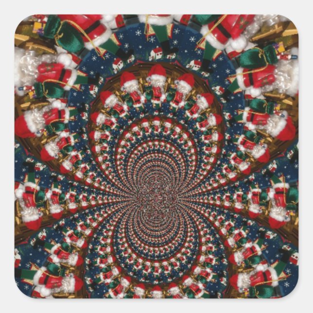 Sticker Carré Fils de vacances : Ensemble de papeterie d'art de  (Devant)