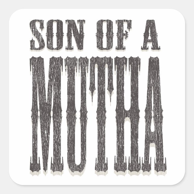 Sticker Carré Fils d'un Mutha (Devant)