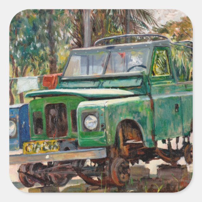 Sticker Carré Fin 2006 du voyage (Devant)