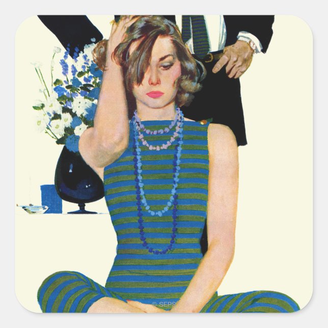 Sticker Carré Fin d'un mariage (Devant)