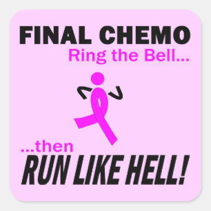 Sticker Carré Finale Chimo Courir Comme L'Enfer - Cancer Du Sein