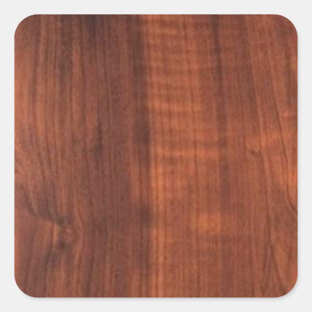 Sticker Carré Finition WALNUT bois ACHETER BLANK Blanc Blanche + (Devant)