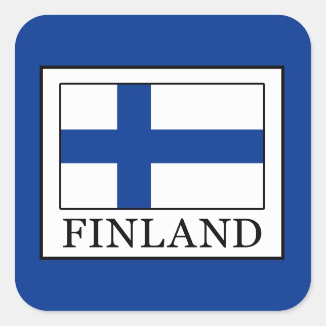 Sticker Carré Finlande (Devant)