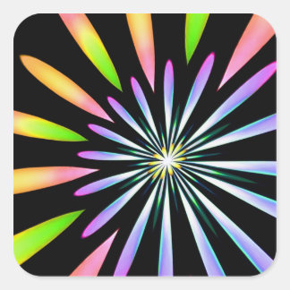 Sticker Carré Fireworks 1