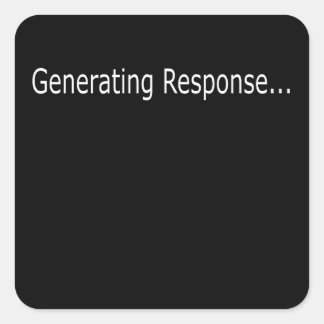 Sticker Carré First Kiss - Drôle VR Gamer Cartoon, Geeky Boy