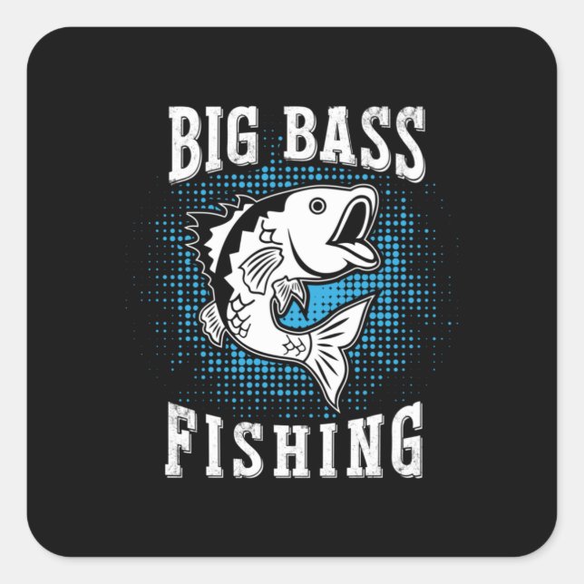 Sticker Carré Fisher Gift Big Fishing (Devant)