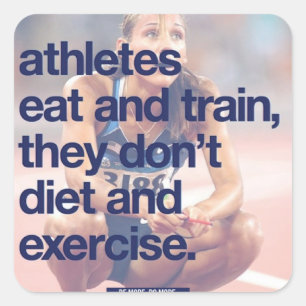Sticker Carré Fitness Motivationnelle