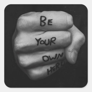 Sticker Carré Fitness Motivationnelle