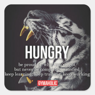 Sticker Carré Fitness Motivationnelle
