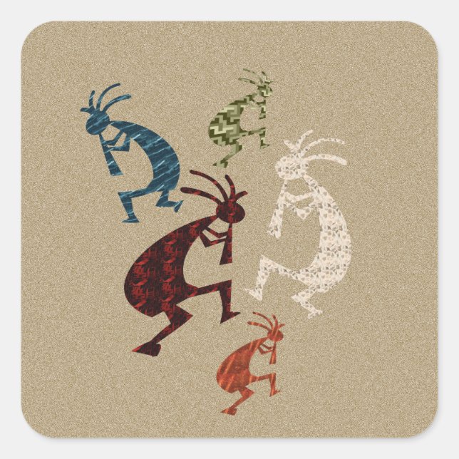 Sticker Carré Five Kokopelli (Devant)