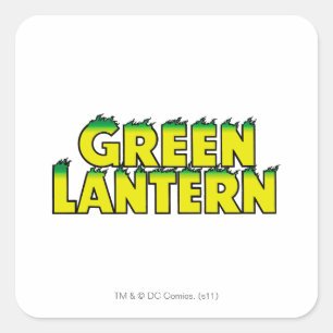 Sticker Carré Flammes du logo jaune