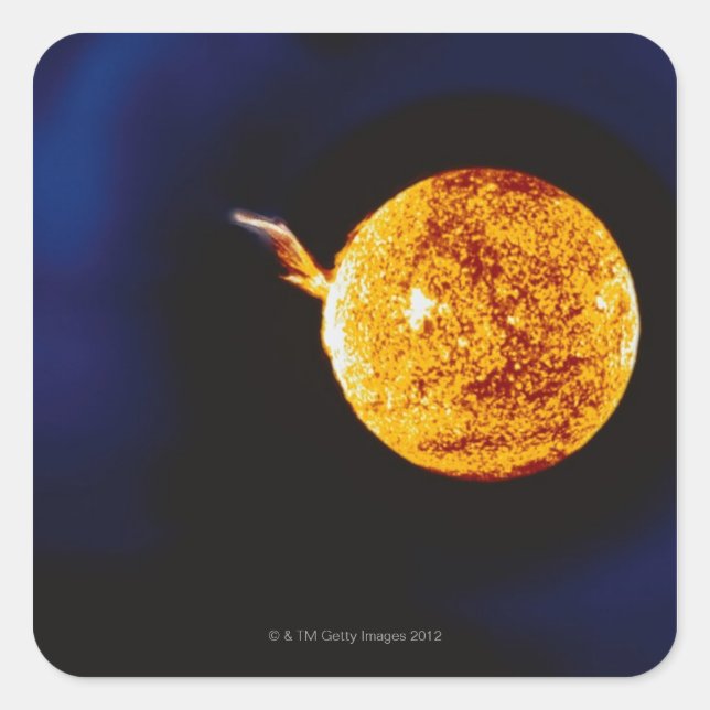 Sticker Carré Flare solaire (Devant)