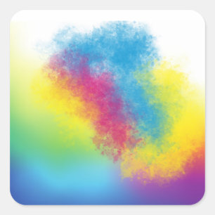 Sticker Carré flash de couleur