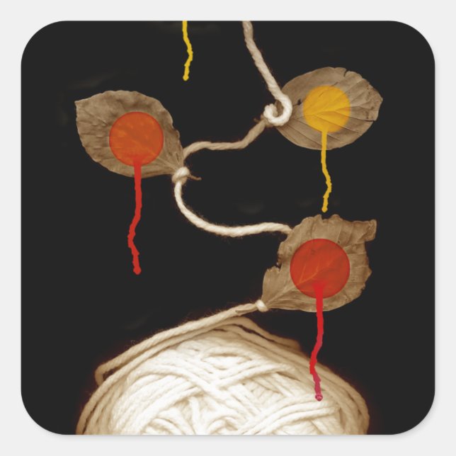 Sticker Carré fleur de fils 2013 (Devant)