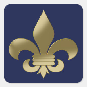 Sticker Carré Fleur de Lis