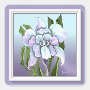 Sticker Carré Fleur Smeraldo