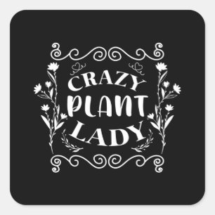Sticker Carré Fleuriste Fleurs Gardener Plante Idée cadeau