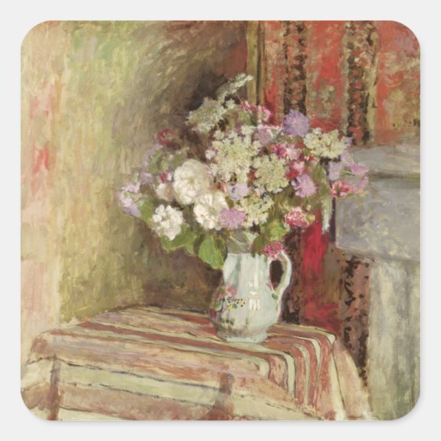 Sticker Carré Fleurs dans un vase, 1905 (Devant)