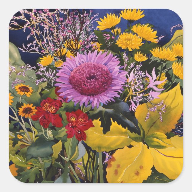 Sticker Carré Fleurs en décembre 2005 (Devant)