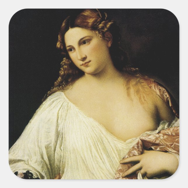 Sticker Carré Flora, par Titien (Devant)