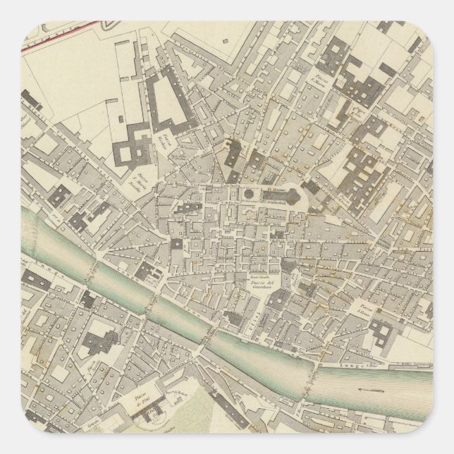 Sticker Carré Florence Firenze (Devant)