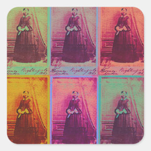 Sticker Carré Florence Nightingale Colonnes