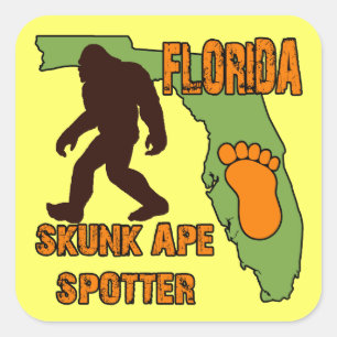 Sticker Carré Florida Skunk Ape Spotter