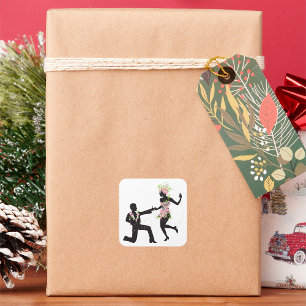 Sticker Carré Flower Dancers