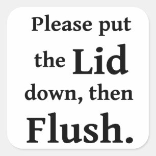 Sticker Carré Flux de salle de bain