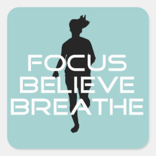 Sticker Carré Focu Believe Breathe