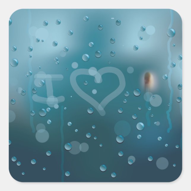 Sticker Carré Fog of Love (Devant)