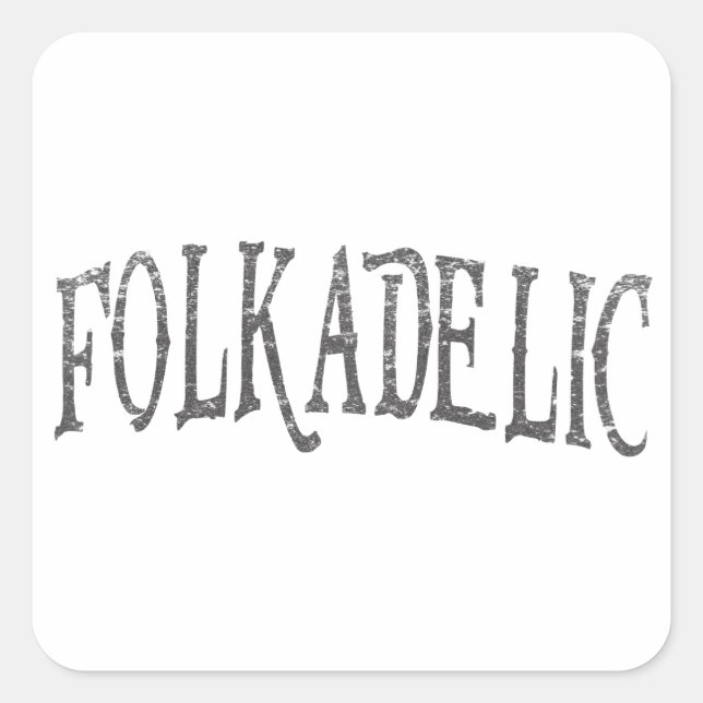Sticker Carré Folkadélique (Devant)